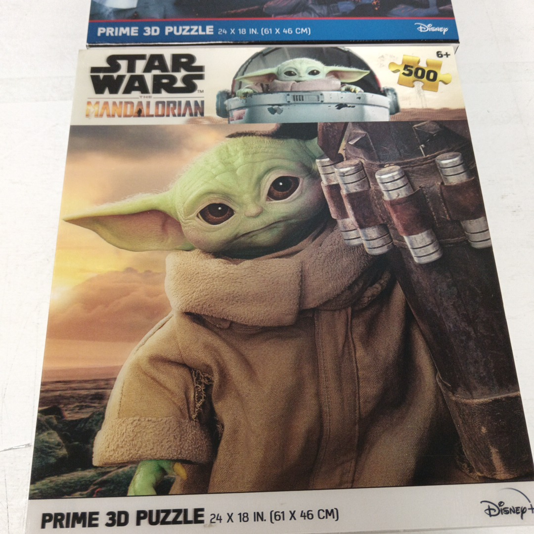 2 Puzzles 500 pièces Star Wars Grogu + Dark Vador Très bon état - Vue 2 - 